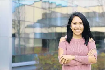  ?? Thacher Schmid For The Times ?? LILIANA LUNA helps run the center for “Dreamers” at Portland Community College’s Rock Creek campus. The facility offers legal services, assists with DACA paperwork and provides career and academic counseling.