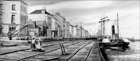  ??  ?? ABOVE and RIGHT: images of Wexford’s Quays featured in Ernie Shepherd’s new book, ‘Wexford Harbour Commission­ers: A History 1794 - 2010’, which is being launched this week.