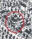  ?? BIRD'S EYE VIEW OF ST. CATHARINES ?? A drawing of the octagon house shows it was one storey tall, made of stone or concrete, had a verandah, and was topped by a wood frame cupola.