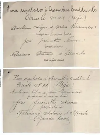  ?? ?? 1911
Eleição em Beja de deputados à Assembleia Constituin­te da República