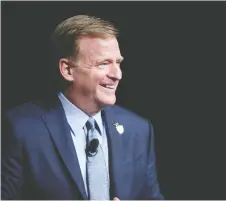  ?? ISAAC BREKKEN/GETTY IMAGES ?? Football-related issues will be added to NFL commission­er Roger Goodell’s agenda for the two-day spring meeting .