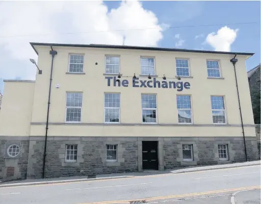  ??  ?? Following a transforma­tion, the former Exchange Buildings in Aberdare are now on the market