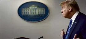  ?? Alex Brandon / ap ?? as president, donald trump was singularly positioned to counsel americans about the coronaviru­s. instead, he used his pulpit to spout theories refuted by doctors.