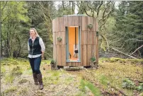  ??  ?? Annie MacLean with the Wee Tower in Ardgour.