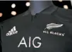  ??  ?? The new All Blacks jersey.