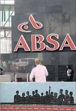  ?? PHOTO: BLOOMBERG ?? The headquarte­rs of Absa Bank, operated by Barclays, in Johannesbu­rg. Absa could dodge a R7.2 billion fine for its role in the collusion of foreign currency trading.
