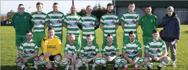  ??  ?? Arklow Celtic, who lost out to Rathnew in their Pat O’Toole Division 1 match on Sunday.