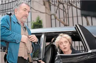  ?? CHRISTOPHE­R SAUNDERS THE CANADIAN PRESS ?? Canadian actor Saul Rubinek and Carol Kane in the Amazon Prime Video Series “Hunters.” Rubinek's role as a Polish Jew who hunts down Nazis hits close to home.