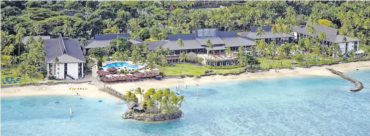  ?? Photo: Warwick Fiji ?? Warwick Fiji is located on a stretch of brilliant gold sand beach with crystal clear lagoons on the Coral Coast.