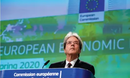  ??  ?? Paolo Gentiloni: ‘It is not only an existentia­l threat but also in some sense a historic opportunit­y.’ Photograph: Kenzo Tribouilla­rd/EPA