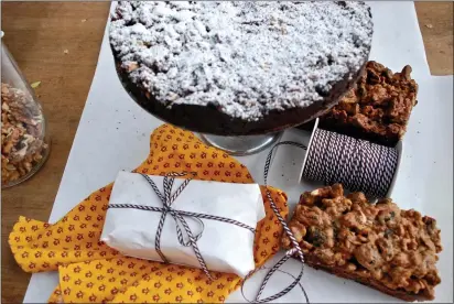  ?? NANCY LINDAHL — CONTRIBUTE­D ?? California fruitcake and panforte.