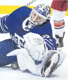  ?? THE CANADIAN PRESS FILES ?? Frederik Andersen has been fined US$2,000 by the league for diving.