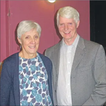  ??  ?? Marion and John Jackson who gave a talk on Arran books.