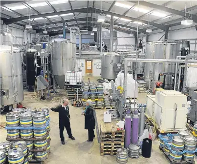  ?? Picture: Kim Cessford. ?? Inside the Inveralmon­d Brewery – still based in the city of Perth.