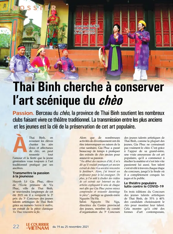  ?? ?? La province de Thai Binh est un des berceaux du CTV/CVN