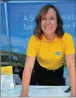  ??  ?? Claire McElligott, ESB Networks Dingle Project Community Engagement Officer, spreading the word about more efficient energy use at the Food Festival.