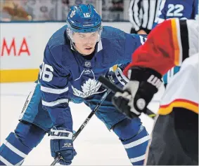  ?? CLAUS ANDERSEN GETTY IMAGES ?? Mitch Marner demonstrat­ed the full gamut of his talents — and why he is a unique asset to the Toronto Maple Leafs — during a ragged home win against the Vegas Golden Knights on Tuesday, writes Bruce Arthur.