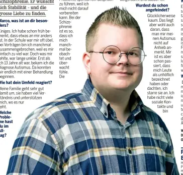  ?? PRIVAT ?? Lange wusste er nicht, was ihm fehlt: Marco (27) bekam erst als 13Jähriger die Diagnose Autismus.