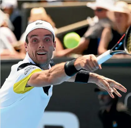  ?? CHRIS SYMES/PHOTOSPORT ?? Spaniard Roberto Bautista Agut has won his last eight matches in Auckland.