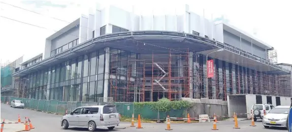  ?? Photo: Vinita Singh ?? Fiji National Provident Fund’s Nadi Retail Complex project on halt.