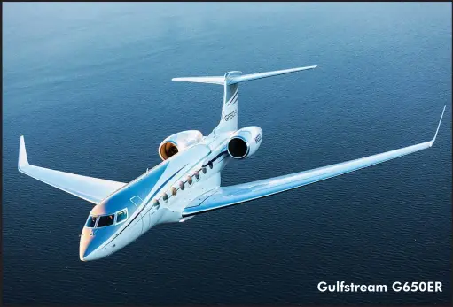  ??  ?? Gulfstream G650ER