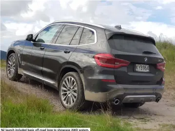  ??  ?? NZ launch included basic off-road loop to showcase AWD system.