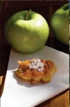  ?? PHOTO COURTESY OF0 WEAVER’S ORCHARD ?? Got 20 minutes? That’s all it takes to make these mini apple fritters.