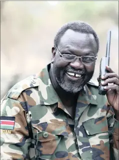  ??  ?? LONG REACH: South Sudan’s rebel leader Riek Machar came to South Africa seeking medical treatment, but after two weeks claimed his life was under threat and asked for protection.