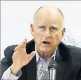  ?? Rich Pedroncell­i
Associated Press ?? GOV. JERRY BROWN failed to get behind a ballot propositio­n to raise the malpractic­e cap.