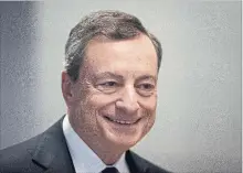  ?? MICHAEL PROBST/THE ASSOCIATED PRESS FILE PHOTO ?? Investors will now turn to ECB President Mario Draghi’s news conference for clues as to the bank’s next policy steps.