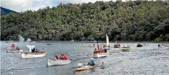  ??  ?? The New Zealand Antique and Classic Boat Show was full steam ahead on Lake Rotoiti.