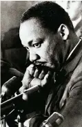  ??  ?? IL MIGLIORE DELLA STORIA Martin Luther King, secondo Litt, a Memphis fece un discorso memorabile.