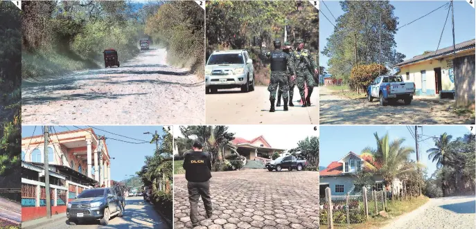  ?? FOTO: EL HERALDO ?? El Paraíso es una ruta perfecta para traficar con lo ilícito. (3) Extrañamen­te, en otros sectores de Copán hay una gran presencia de la Policía Militar y de la Policía Nacional. (4) La gente pero rápidament­e salen. (6) El Ministerio Público únicamente se ha limitado a incautar los bienes al exalcalde Alexander Ardón. (7) En el corredor hacia Guatemala nadie se interpone.