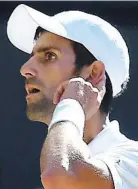  ??  ?? Courting controvers­y: Djokovic