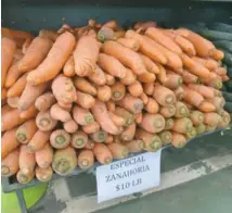  ?? ARCHIVO ?? Zanahorias en venta en el Merca Santo Domingo.