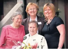  ??  ?? ●●Springhill Hospice unveiling of the £400,000 refurbishm­ent. June Law donated the first ever £5 to the hospice