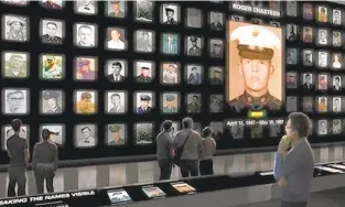  ?? PHOTO COURTESY OF DAVID HINE ?? The Wall of Faces, a searchable, online memorial overseen by the Vietnam Veterans Memorial Fund, is seeking photos of 36 men from Hampton Roads who died in the war. Only 150 photos of Virginians are missing.