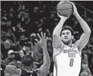  ?? KYLE PHILLIPS/AP ?? The Thunder’s Danilo Gallinari hit a key 3pointer Dec. 16 when the Bulls gave one away.