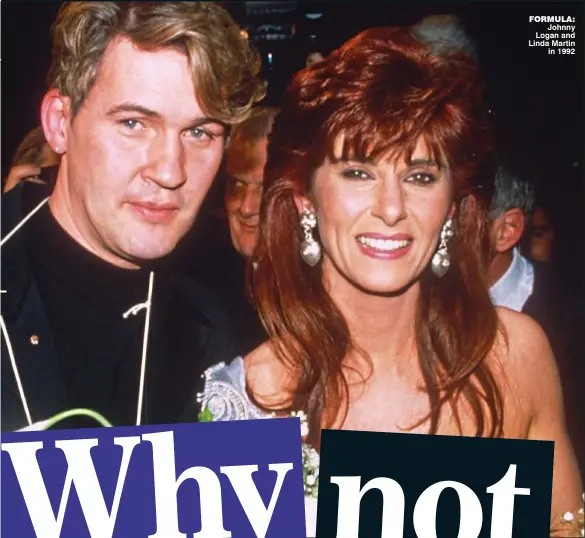  ??  ?? FORMULA: Johnny Logan and Linda Martin in 1992