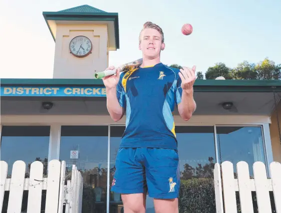  ?? Picture: RICHARD GOSLING ?? All-rounder Trent Arnold is finally feeling comfortabl­e as a Gold Coast Dolphins first grade cricketer.