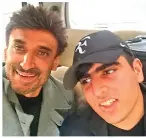  ??  ?? Actor Rahul Dev with son Siddharth