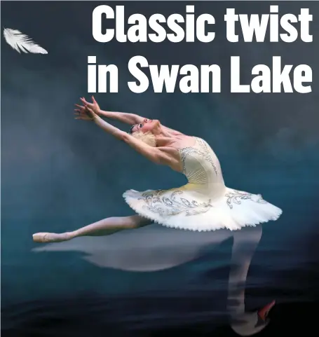  ??  ?? Russian Prima ballerina, Ekaterina Bortakova, plays the main role in Swan Lake