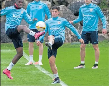  ??  ?? DE LEZAMA. Markel pertenece a la cantera del Athletic, aunque el año pasado estuvo en Valladolid.