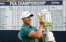  ?? DOUG MILLS / THE NEW YORK TIMES ?? Brooks Koepka won the PGA Championsh­ip in St. Louis on his way to being named PGA Tour player of the year.