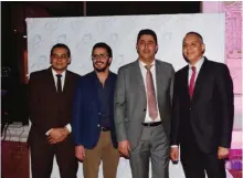  ??  ?? (From left) Basel Humaidan, Osama Al-Sousi, Abdulkaree­m Sobhy and Hussein Al-Sayyed.