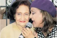  ?? ARCHIVO ?? Milly Quezada cantando junto a Esthercita Forero.