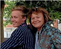  ??  ?? James Patterson Gardner and his mother Louisa ‘‘Choppy’’ Patterson. James was 18 when he died in a helicopter crash in 2015. His mother is the owner of the helicopter company.