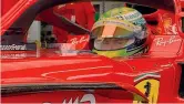  ??  ?? Allievo
Il tedesco Mick Schumacher, 22 anni, in azione a Fiorano sulla Ferrari. Nel 2020 ha vinto il titolo di F.2