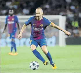  ?? FOTO: PEP MORATA ?? Andrés Iniesta pasa por un muy buen estado de forma y las cifras lo confirman