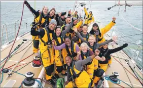  ?? Photograph: Matthew Dickens/ imagecomms ?? The Clipper Round the World Race training yacht will be based in Oban this summer and young people are encouraged to apply for courses.